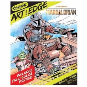 Crayola Art With Edge Star Wars The Mandalorian 28 Pages + 1 Poster Sealed NEW